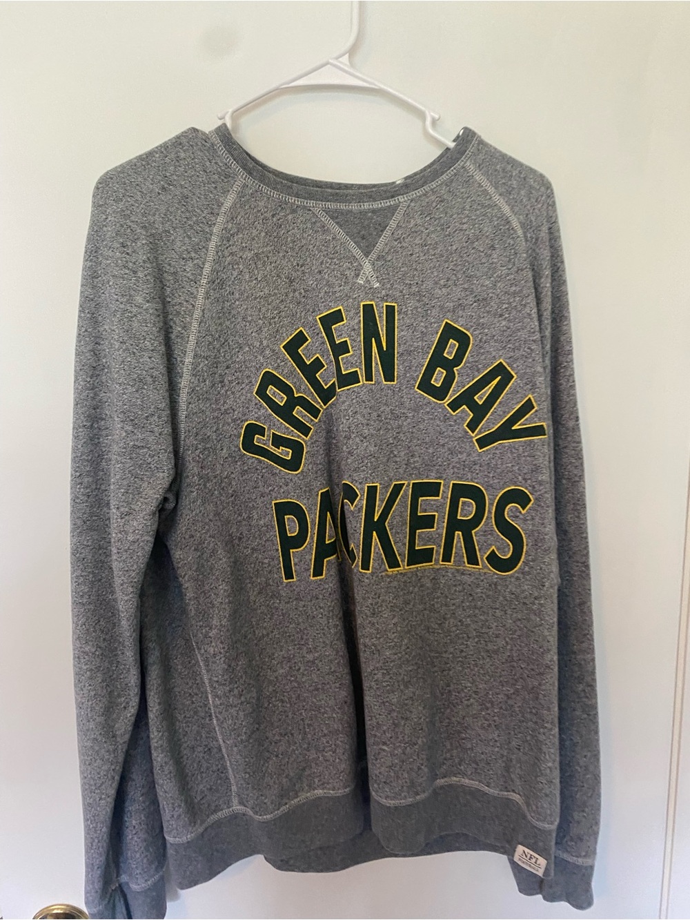Green Bay Packers Gray Crewneck Sweatshirt